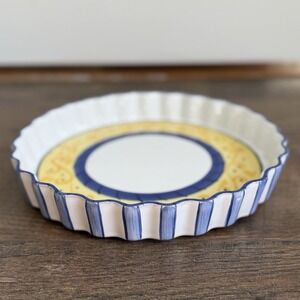 Elizabeth Roache Present Tense Pottery Hungary Quiche Baking Dish